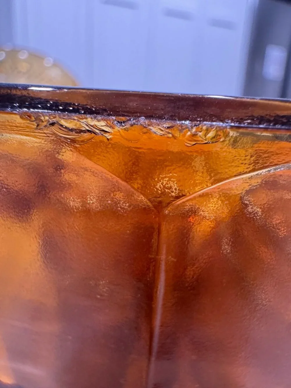 Indiana Glass Company Amber Punch Bowl With Glasses Tiara Sandwich Pattern